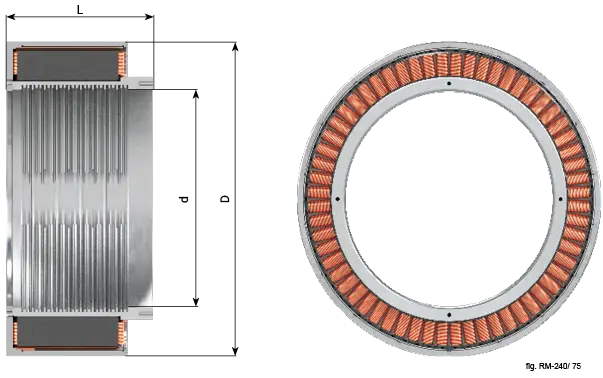 TORQUEMOTOR 4 RM 240 torque motor dimension drawing